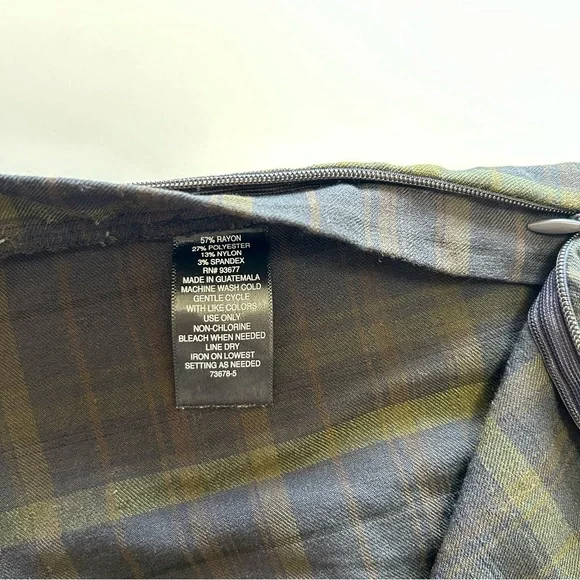 Worthington Dark Plaid Trousers - Picture 7 of 10